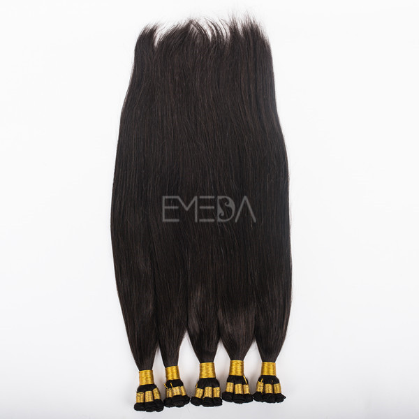 Factory price cuticle hand tied weaving hair lp